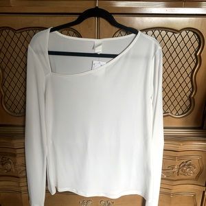 Not bright white.  Perfect for light summer palette.